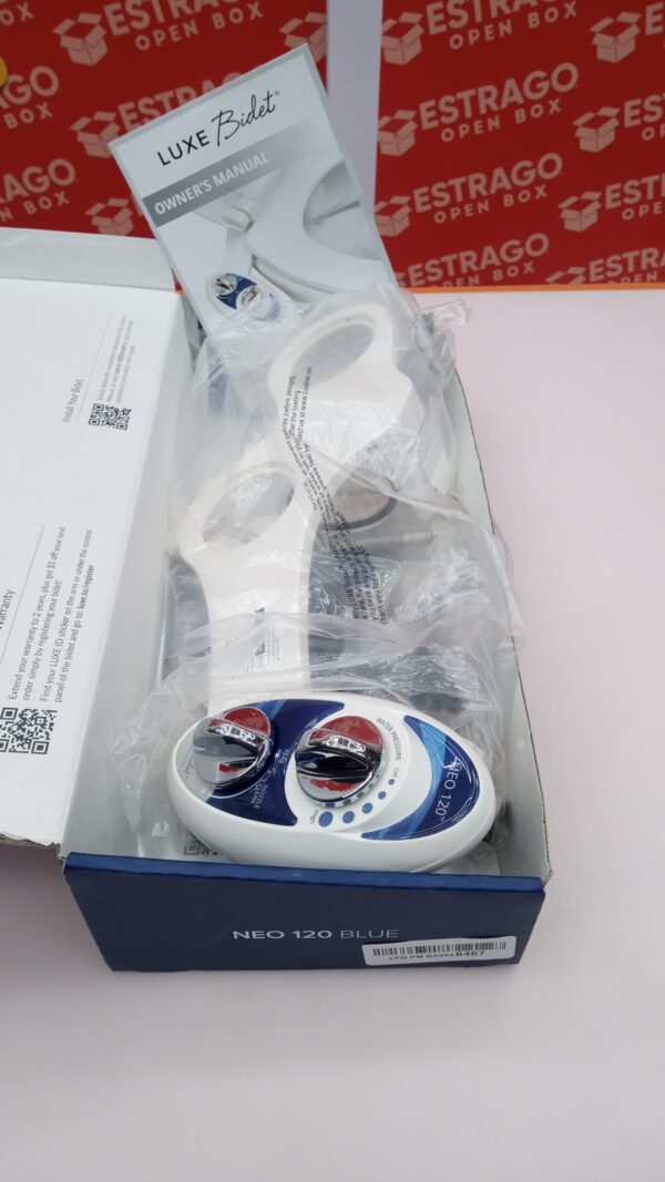 Luxe Bidet Neo 120 Accesorio para Bidet, Azul y Blanco. - Image 3