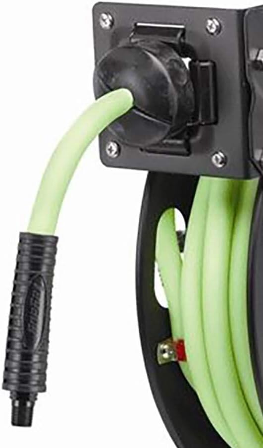 OH RIGHT- Flexzilla Carrete retráctil para Manguera de Aire Abierta, 3/8 Pulgadas x 25 pies, Resistente, Ligero, híbrido, ZillaGreen - L8603FZ. - Image 3