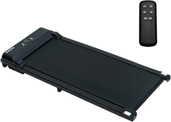 Caminadora Electrica Walking Pad con Pantalla Digital Diseño Compacto Ajuste de Velocidad Entranamiento en Casa Control Remoto Almohadilla Antideslizante Banda Cinta de Correr De 1 a 6 km/HR