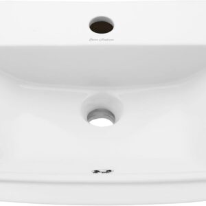 Swiss Madison SM-WS317 Voltaire - Fregadero de pared, color blanco brillante.