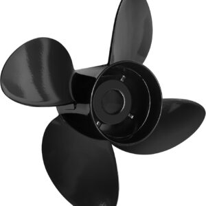Hélice para motores Mercury Mercruiser Alpha One/Bravo One, de aluminio, de 135 a 300 HP, de 2 y 4 tiempos, con escape pasante y estrías de 15 dientes, rotación a la derecha.