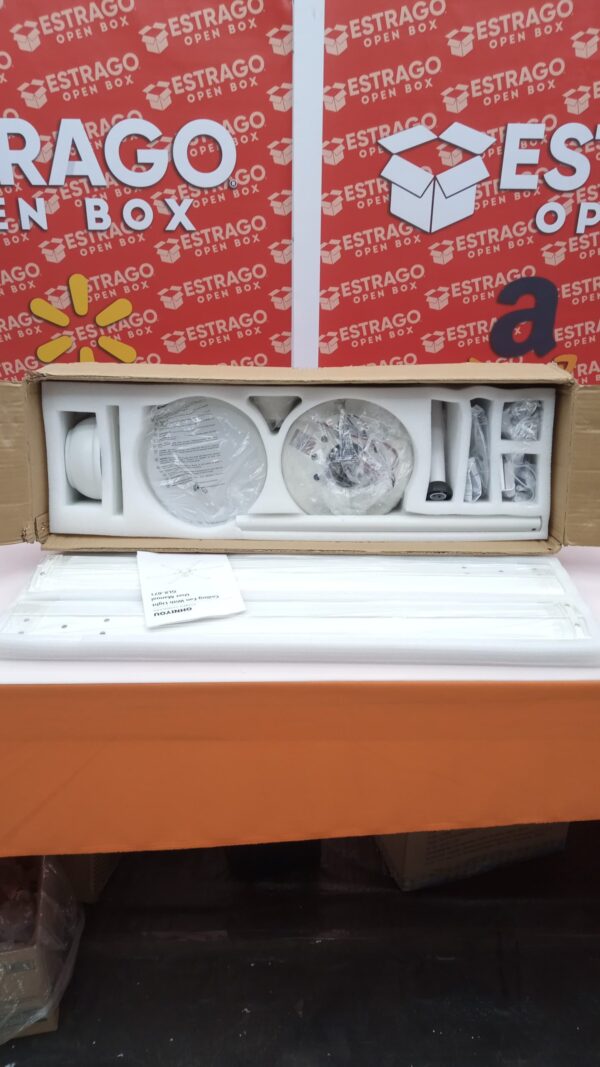 Ventilador de techo industrial grande de 72 pulgadas con control remoto de luces, ventilador de techo grande blanco. - Image 3