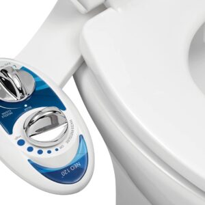 Luxe Bidet Neo 120 Accesorio para Bidet, Azul y Blanco.