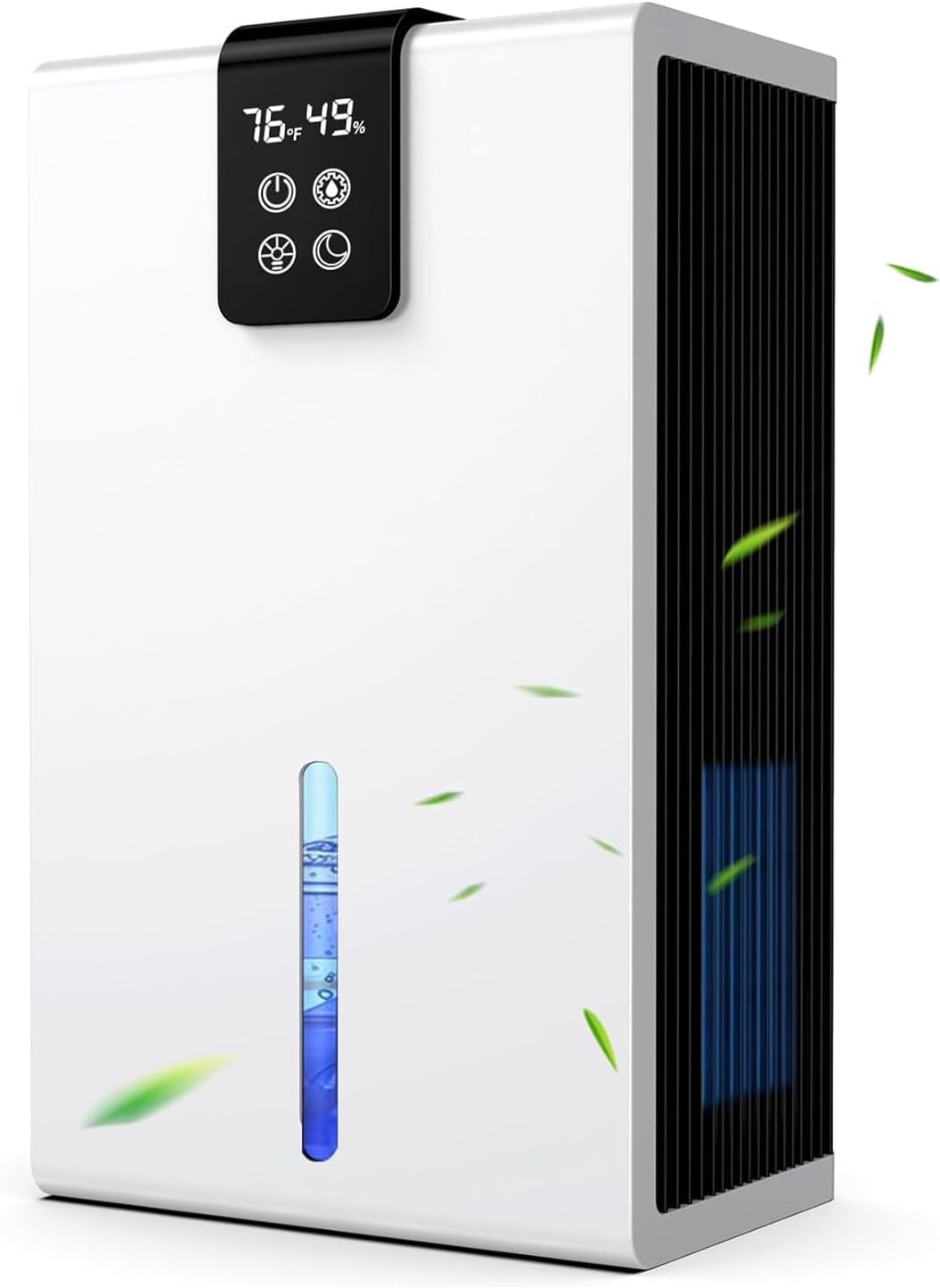 Deshumidificador Avanzado para Hogar, 2.8L, 1000 Pies Cuadrados, con Apagado Automático, Luz LED de 7 Colores, para Dormitorio, Baño, y Más - Silencioso, Portátil y Compacto