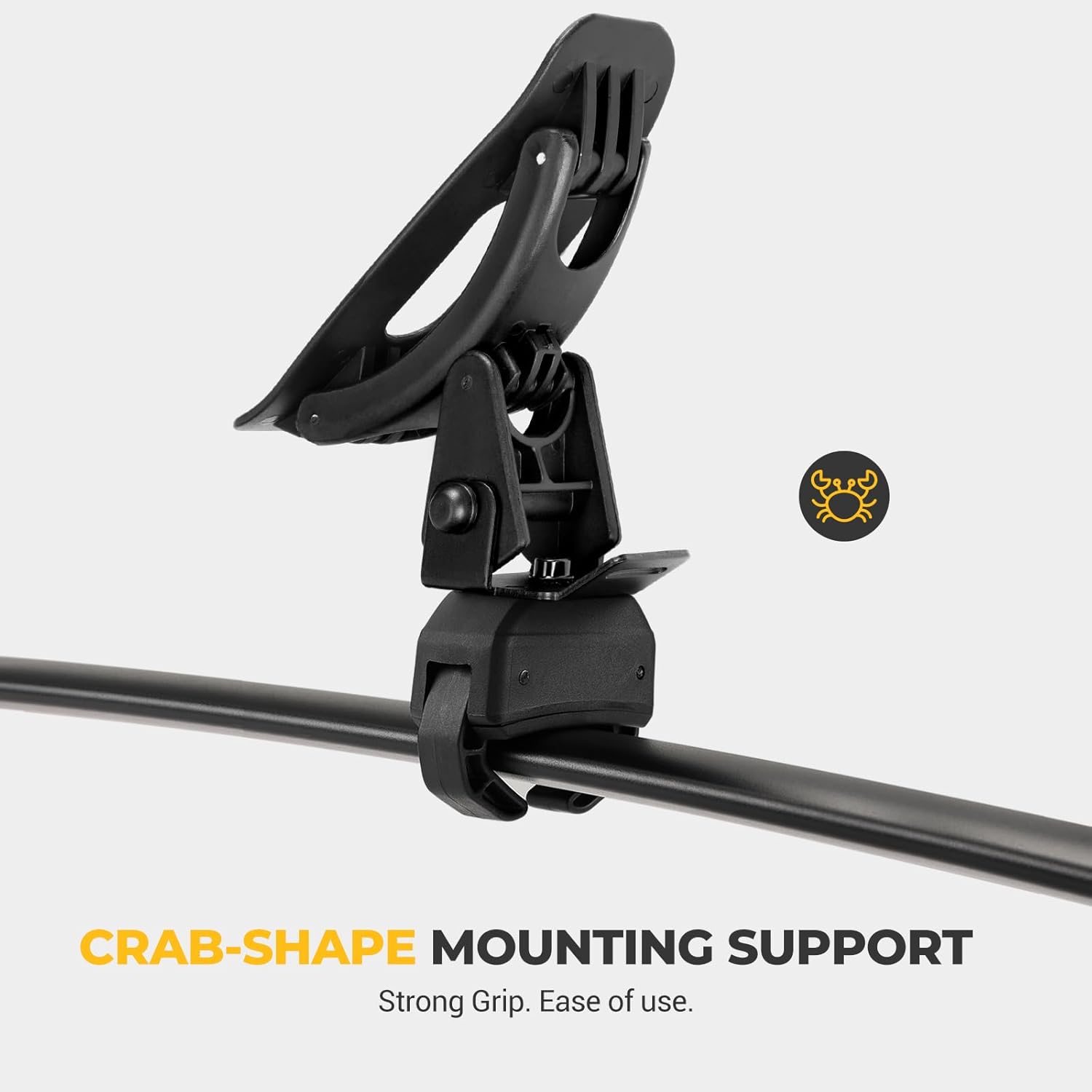 ougeRV - Sillines de techo para kayak, kit de montaje en techo de cangrejo, se adapta a la mayoría de barras cruzadas de coche, SUV, camión, tabla de surf con correas de amarre, correa de carraca. - Image 5