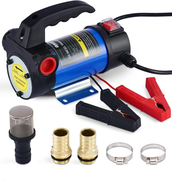 Orion Tech Motor Bomba de Transferencia de Combustible Boquilla Dispensador Kit 12 V Volt DC Kit de Corriente Directa.