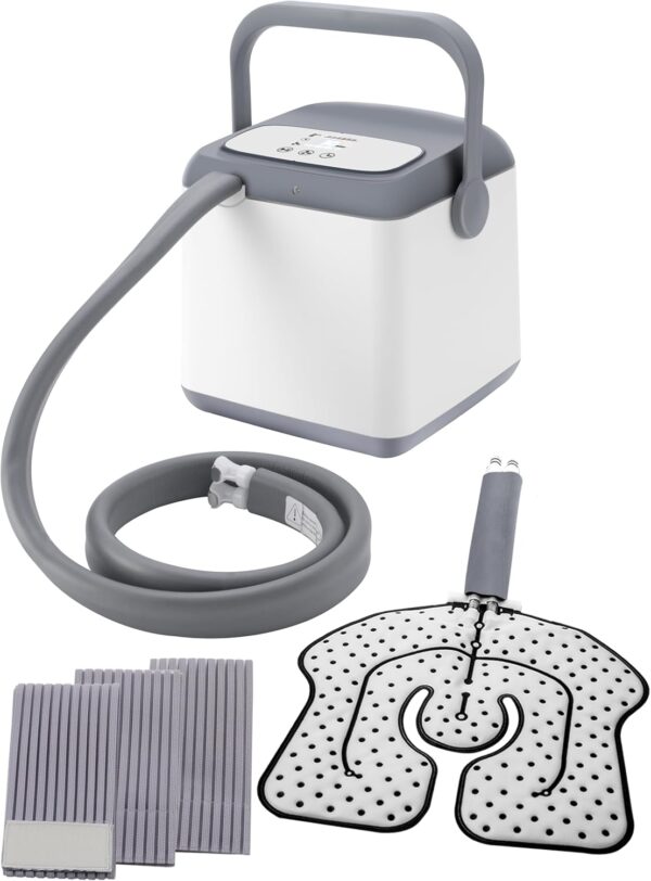 Sistema de terapia de frío, máquina de terapia de compresión de hielo, crioterapia continua, almohadilla universal para rodillas, tobillos, cervicales, espalda, pierna y cadera