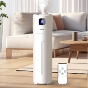 Humidificadores grandes para recámara, humidificador ultrasónico de niebla fría de 9 l/2.5 galones, humidificador fácil de limpiar