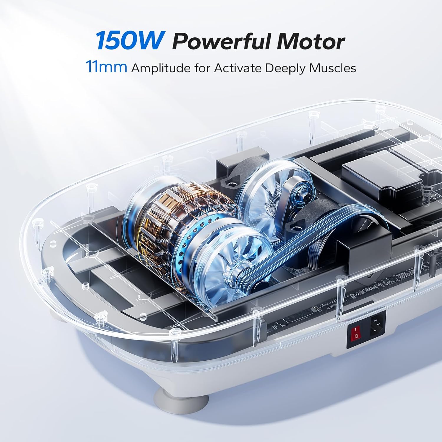 Merach Máquina De Ejercicios De Placa De Vibración, potente plataforma vibratoria para entrenamiento de cuerpo entero, desarrollo y moldeo muscular, control automático de velocidad, altavoz Bluetooth incorporado - Image 2