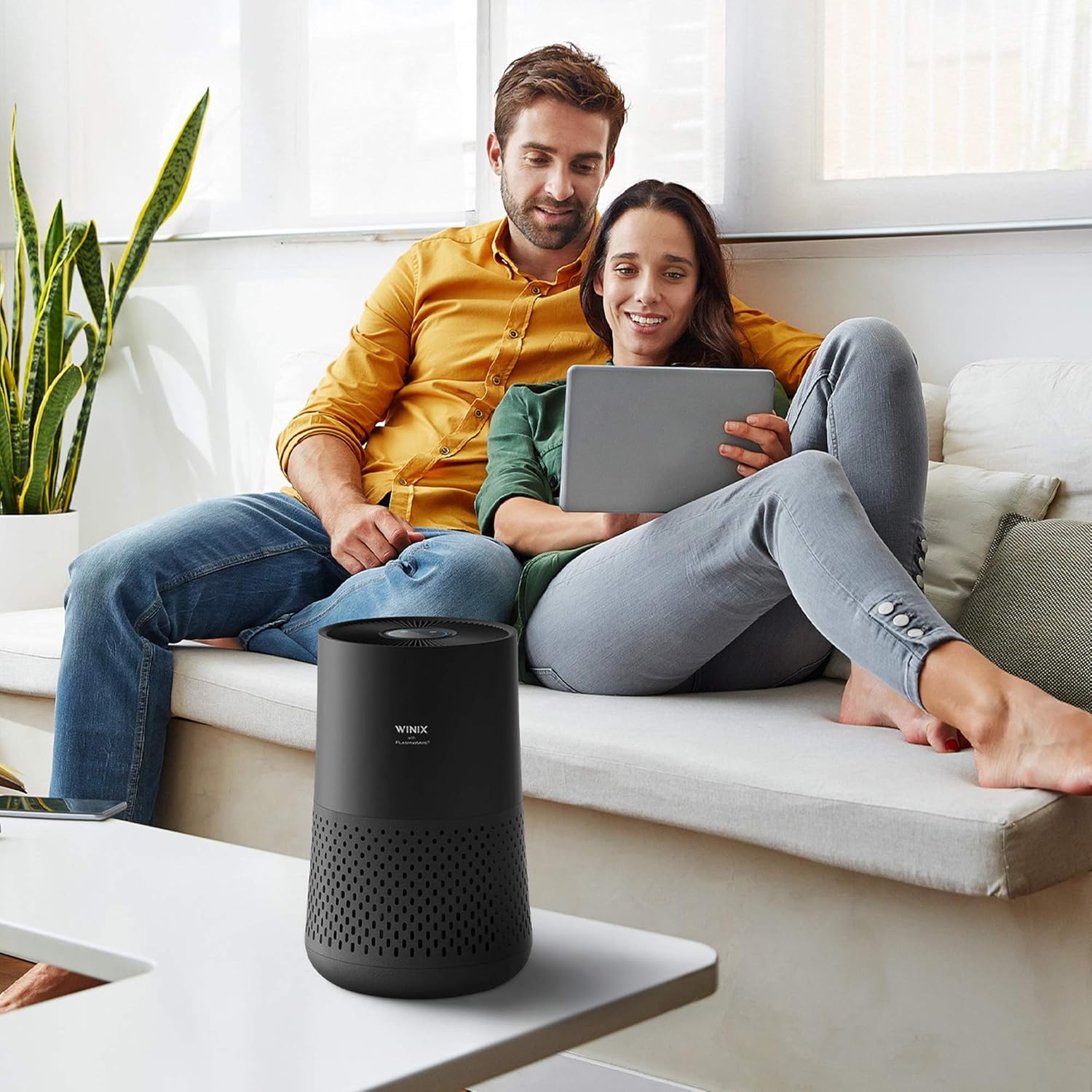 Purificador de aire para recámara de hasta 1110 pies cuadrados en 1 hora con monitor de calidad del aire, HEPA, filtro de carbono y modo automático, captura alergias a mascotas, humo - Image 5