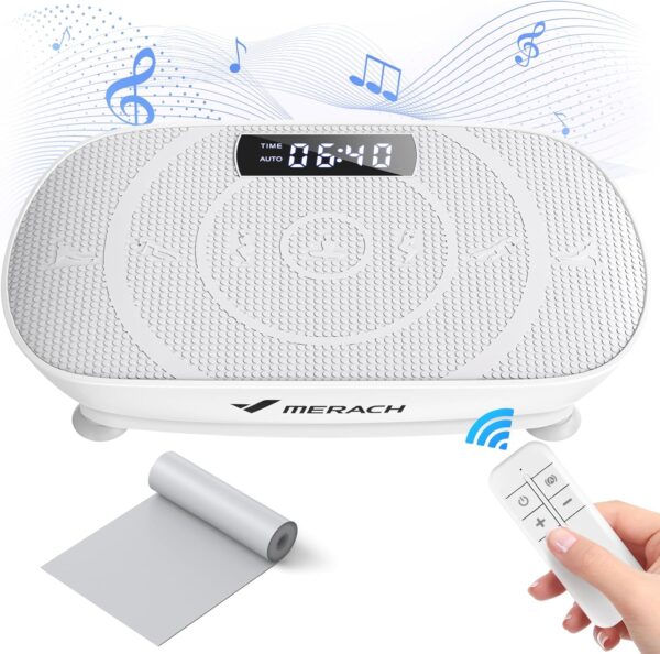 plataforma vibratoria para entrenamiento de cuerpo entero, desarrollo y moldeo muscular, control automático de velocidad, altavoz Bluetooth incorporado