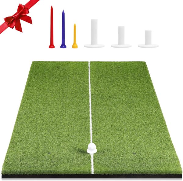 Tapete de golf para interior, tapete verde de césped de golf mejorado 2024, tapete de golf de 50 mm de grosor, tapete de entrenamiento profesional para simulador de golf.