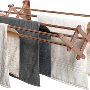 Perchero de acero inoxidable para montar en la pared, plegable, resiste mucho peso.