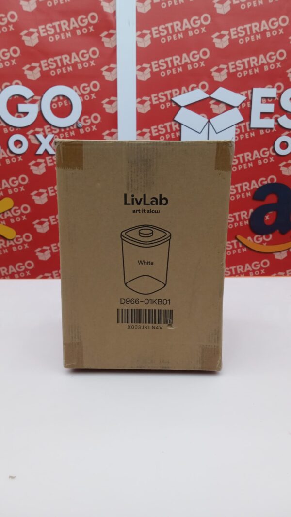 LivLab Dispensador de arroz de 20 a 25 libras, contenedor de arroz de 10.5 cuartos de galón/10 l/22-25 libras con taza medidora y cepillo para polvo, contenedor de cereales para alimentos. - Image 4