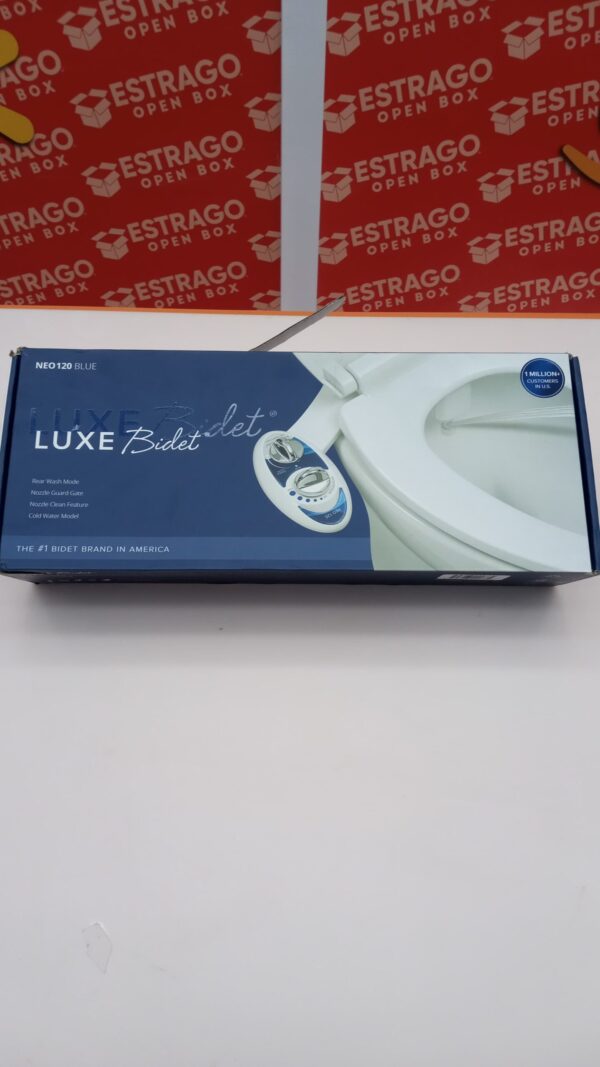 Luxe Bidet Neo 120 Accesorio para Bidet, Azul y Blanco. - Image 2
