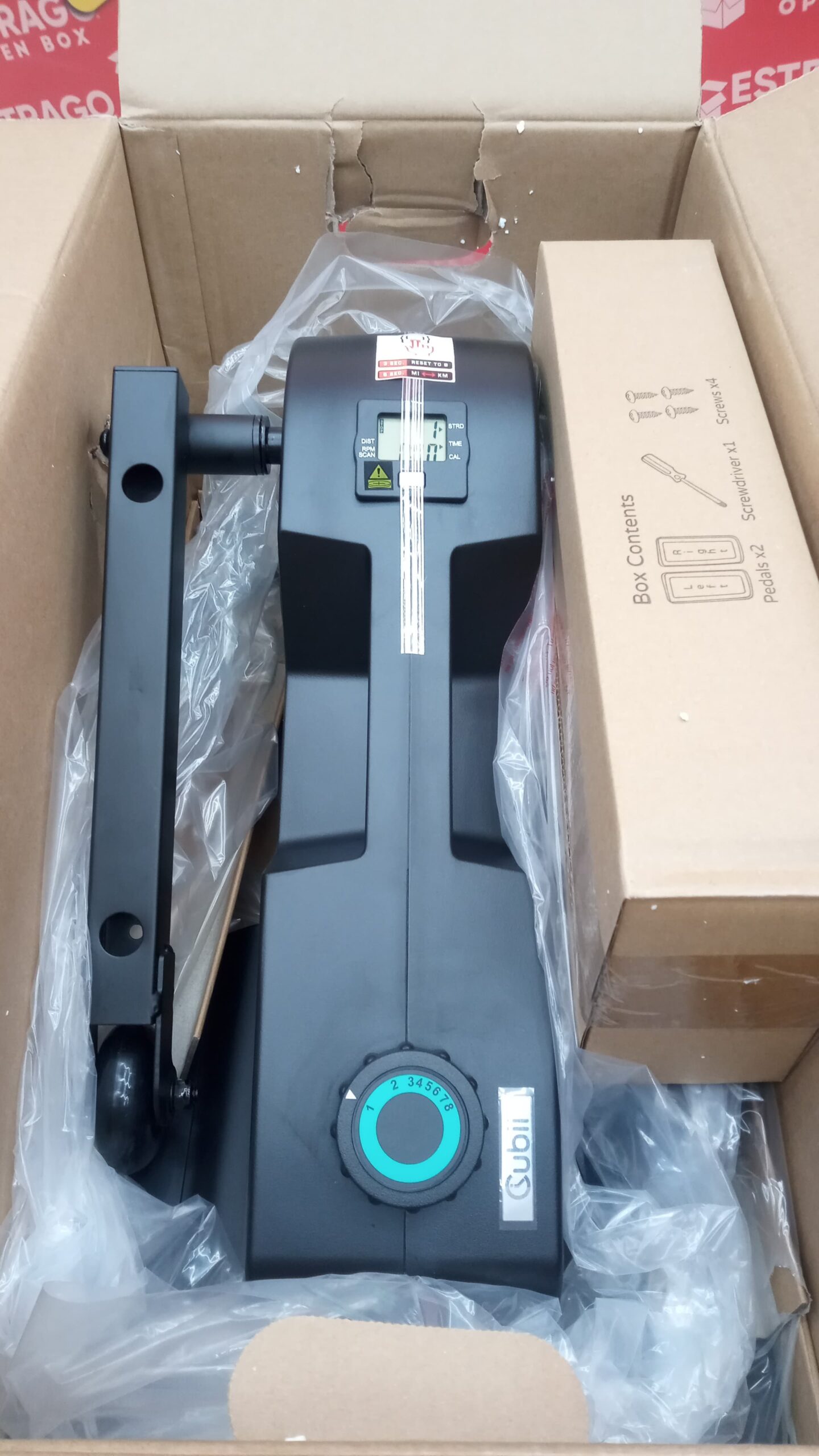 Elíptica de computadora con monitor integrado, fácil montaje, silencioso y compacto, resistencia ajustable - Image 6