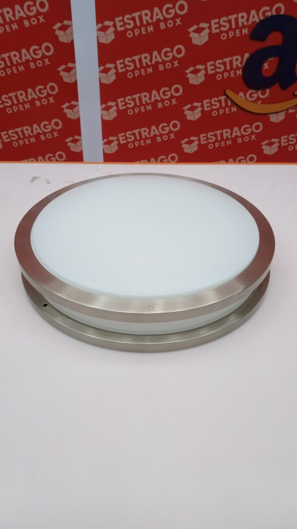 Lámpara de techo LED regulable de 12 pulgadas, con certificación cETL, 20 W, 1400 lm, lámpara de techo blanca cálida de 3000 K, níquel cepillado - Image 2