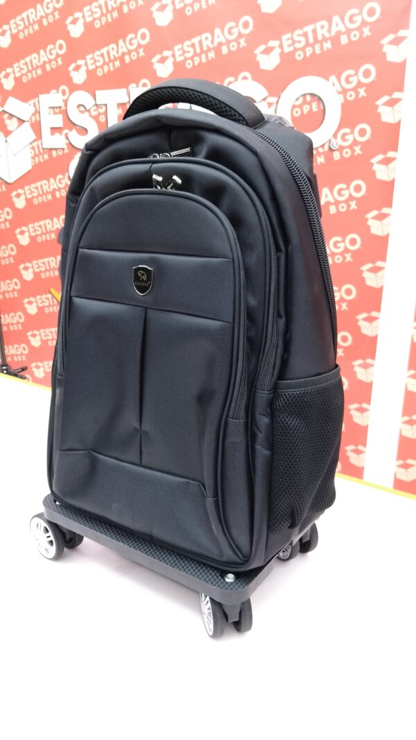 Mochila de viaje con asa desmontable de 35 l con ruedas aprobada por aerolíneas, ajuste giratorio de 360 °, mochila universitaria para portátil de 15.6 pulgadas con 4 ruedas. - Image 3