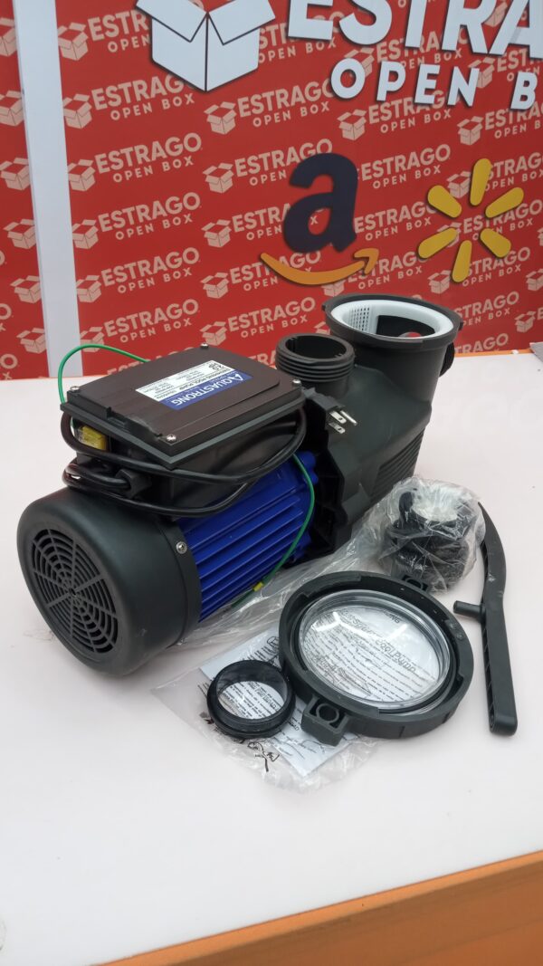 AQUASTRONG Bomba de piscina dentro/sobre el suelo, alto flujo (con temporizador, 2HP, 8917 GPH, 115V). - Image 3