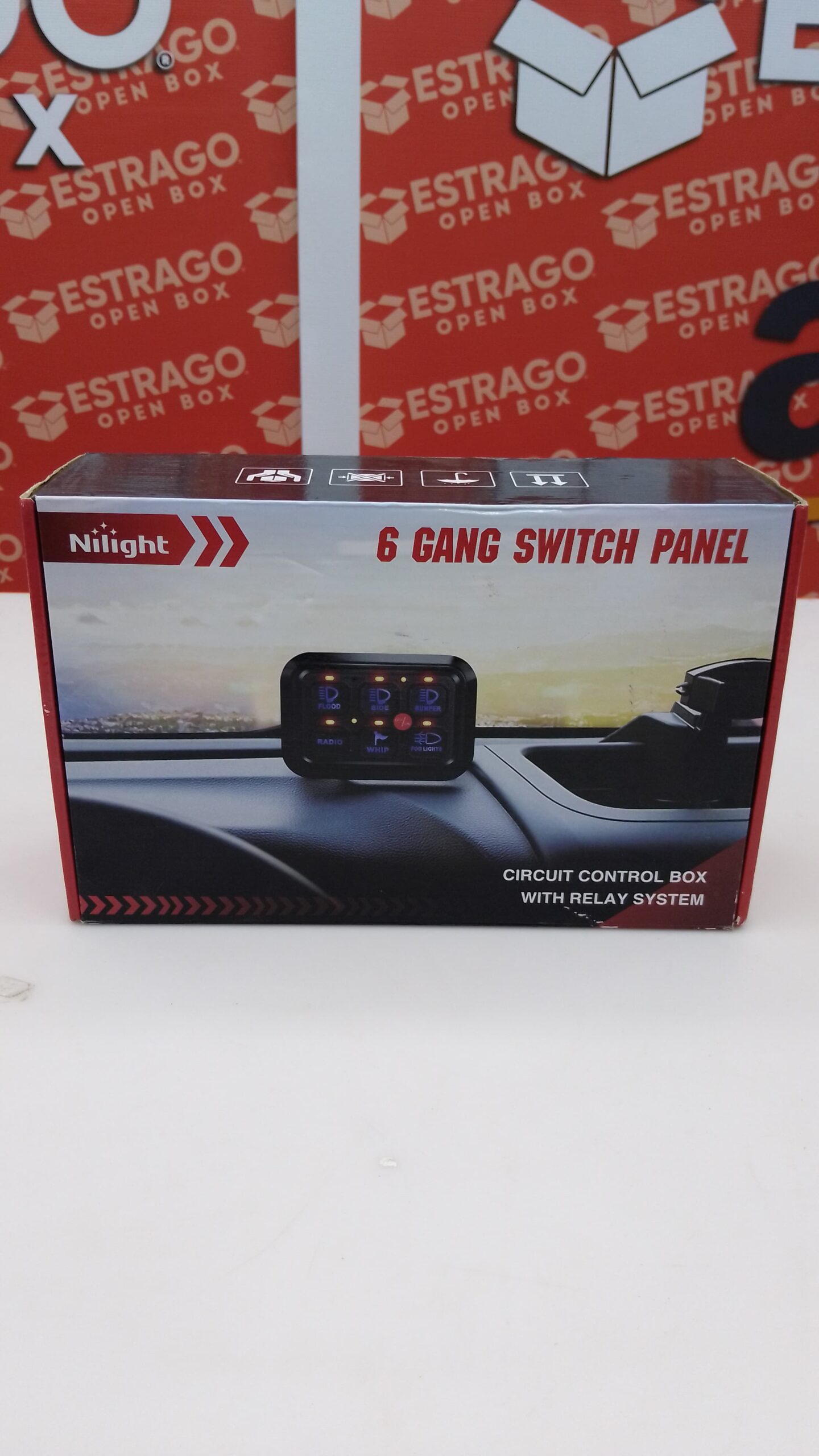 Nilight - Panel de interruptores de 6 bandas con sistema de relé de control de circuito universal con arnés de cableado de fusible, cápsula LED de encendido y apagado automático para coches. - Image 5