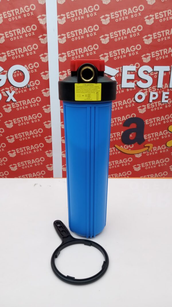 WHB20 - Carcasa de filtro de agua para toda la casa de 20 x 4.5 pulgadas, filtros de sedimentos, etc. para agua de pozos y ciudades, sistema de prefiltración azul de filtro grande. - Image 2
