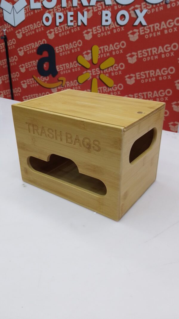 Dispensador de bolsas de basura con asas, soporte para bolsas de basura, compatible con rollos de bolsas de basura estándar, organizador de bolsas de basura para cocina, montado en la pared. - Image 3