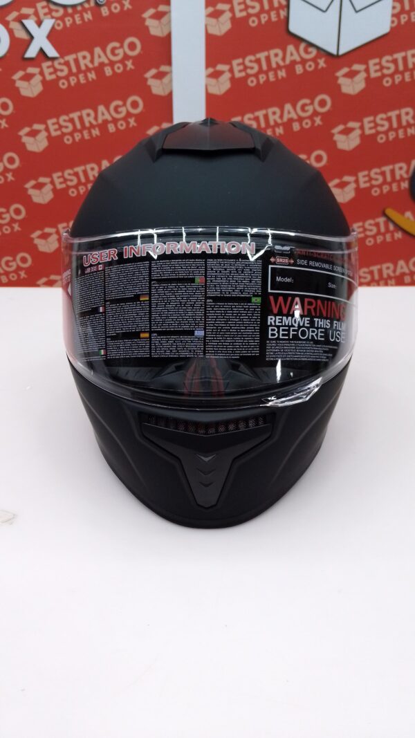 Casco de moto de cara completa con bufanda extraíble para el cuello de invierno + 2 viseras DOT Model-JK313. - Image 3