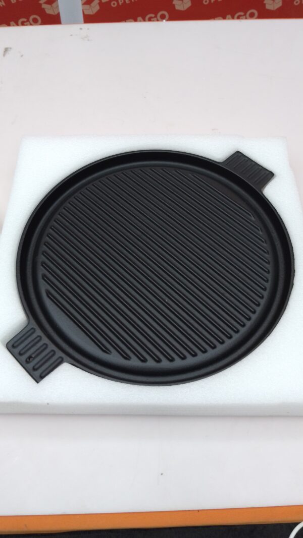 Onlyfire Plancha de hierro fundido con patas extraíbles, plancha para barbacoa Solo Stove 15" Ranger hoguera, diámetro 35,5 cm, bandejas con mango para barbacoa, tocino, tortillas, verduras, negro. - Image 2