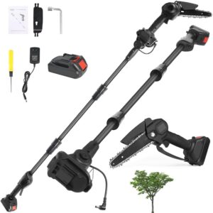 POTSCOVE Motosierra de Mano, Sierras de Podar Eléctricas, Mini Motosierra de Mano Motosierra.