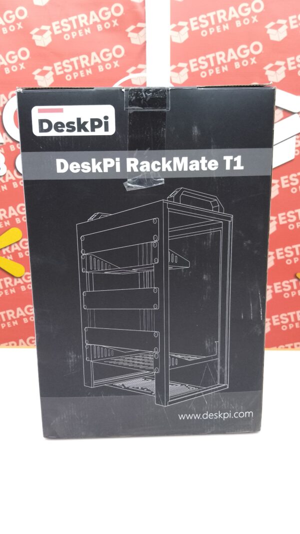 Rack de servidor 8U para redes, servidores, equipos de audio y video, DeskPi RackMate T1, montaje en rack, negro. - Image 4