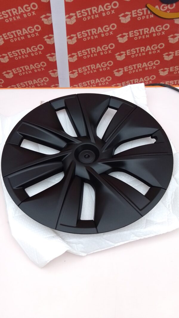 FORAUTOMOD Tesla Model Y - Cubiertas de rueda de 19 pulgadas, negro mate, 4 piezas, material ABS, a presión, se adapta a Tesla Model Y, compatible con ruedas de 19 pulgadas. - Image 2