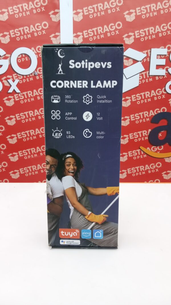 Lámpara de pie LED, lámpara de esquina RGB funciona con Alexa/aplicación/control remoto, luz de esquina inteligente con 16 millones de colores de bricolaje, sincronización de música, lámpara de pie. - Image 2