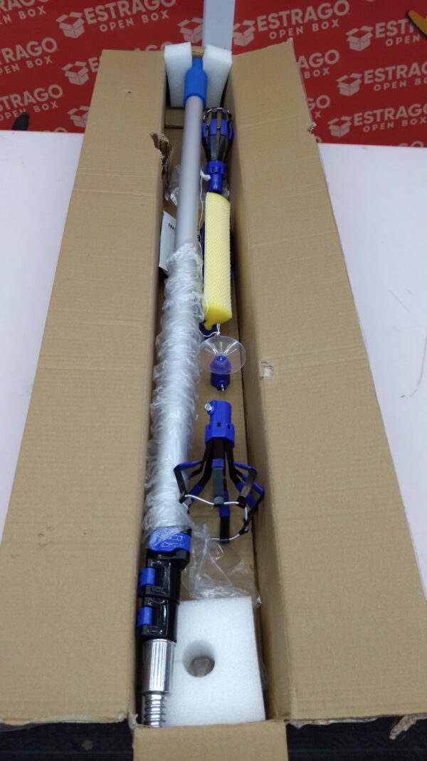 Cambiador de foco de poste de extensión de 13 pies con cestas y ventosa, ideal para techos altos y luces empotradas, herramienta de extracción de bombillas para el hogar y camping, incluye cepillo. - Image 2
