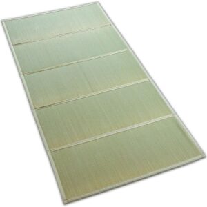 BJDesign - Alfombrilla japonesa de tatami (colchón Igusa), plegable, zacate precipitada, colchón de futón japonés para dormir en el piso, meditación y yoga Zen.
