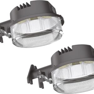 CFY LIGHTING. Luz LED de granero de 50 W, del anochecer al amanecer, iluminación de patio al aire libre con fotocélula 5000 K, luz diurna impermeable, lista ETL y DLC, paquete de 2.