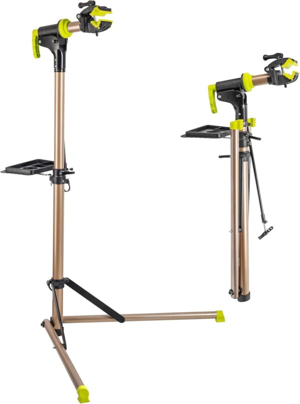 Kilimanjaro Cycle Series Soporte de reparación de bicicletas, capacidad de 100 libras. Mantenimiento de bicicleta, sujeción ajustable.