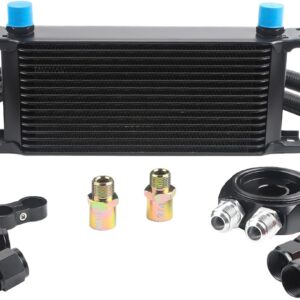 generic. LokoCar LPD47391 4739 40.000 GVW - Enfriador de aceite de baja presión con accesorios de montaje, color negro