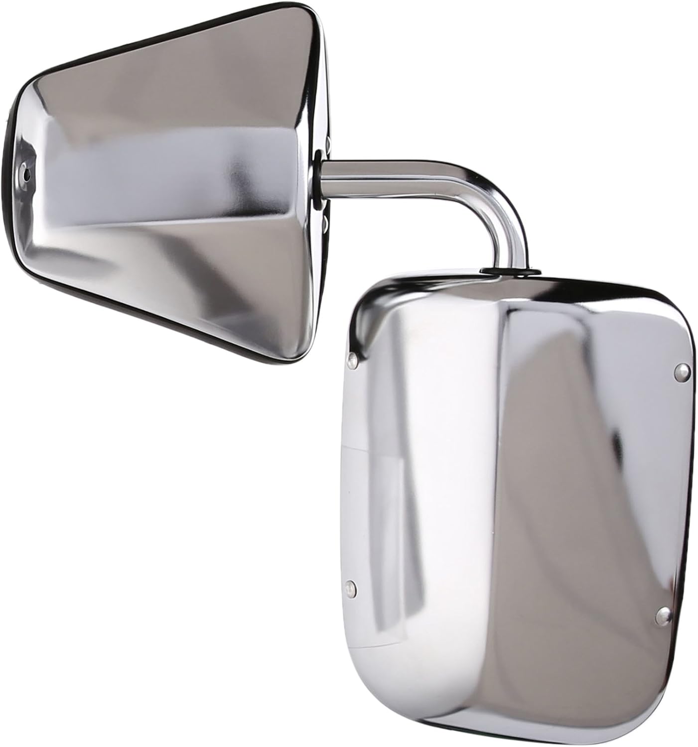 Fit System H3621GM - Espejo plegable manual de repuesto para lado del conductor, color chapado en cromo. dos unidades. - Image 4