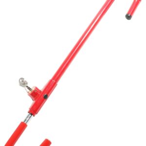 ESEWALAS - Cerradura de freno antirrobo para volante, rojo, cerradura de llave, ajustable, 21-30 pulgadas.