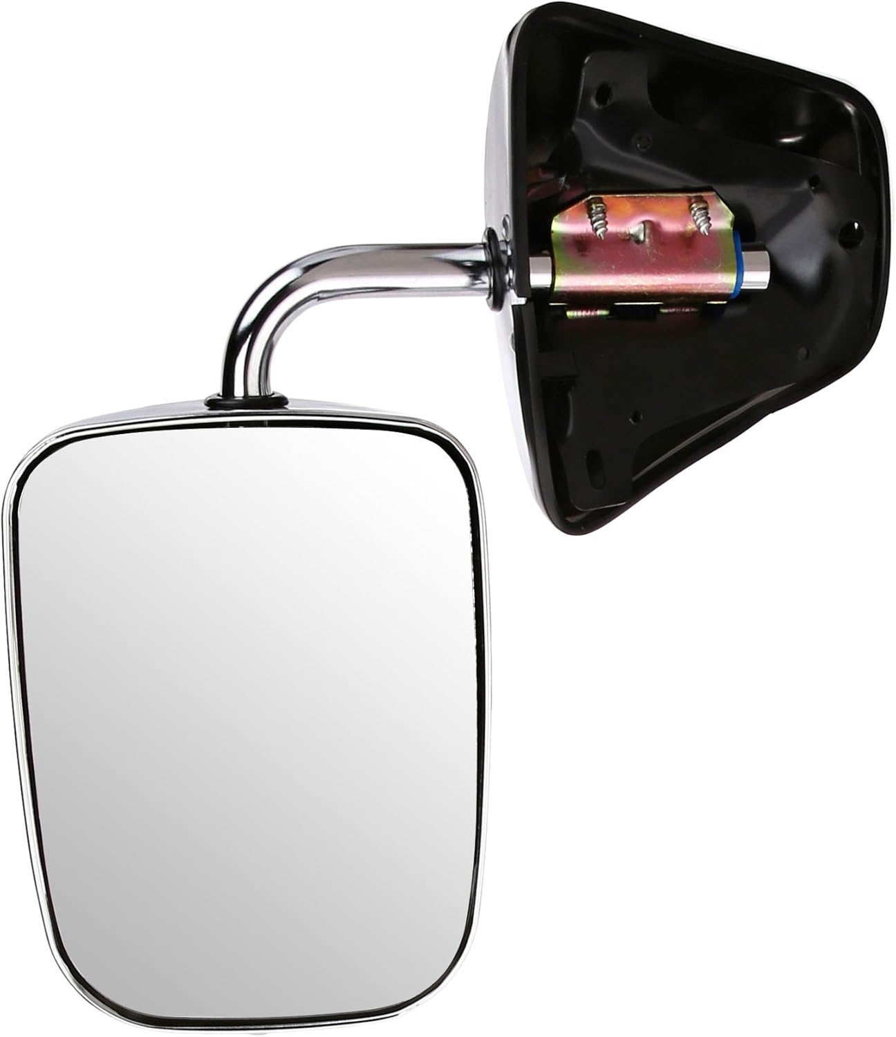 Fit System H3621GM - Espejo plegable manual de repuesto para lado del conductor, color chapado en cromo. dos unidades. - Image 3