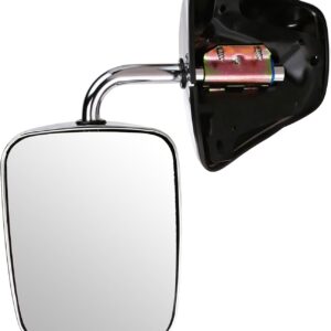 Fit System H3621GM - Espejo plegable manual de repuesto para lado del conductor, color chapado en cromo. dos unidades.