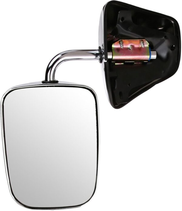 Fit System H3621GM - Espejo plegable manual de repuesto para lado del conductor, color chapado en cromo. dos unidades.