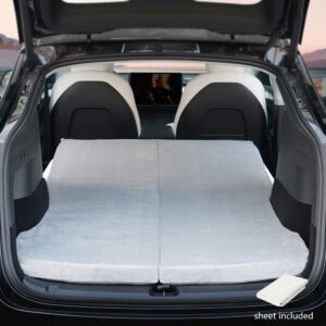 Havnby - Colchón de camping para Tesla Model Y/X CertiPUR Colchón de espuma viscoelástica, bolsa de almacenamiento y sábana incluida, portátil, ahorra espacio, para dormir en el automóvil.