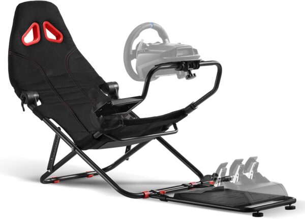 Racing Simulator Cockpit con soporte plegable para rueda de carreras y asiento, compatible con Logitech G29/920/923/27/25, Thrustmaster T248/X/T300RS/T150/458/TX para Xbox PS4 PS5.