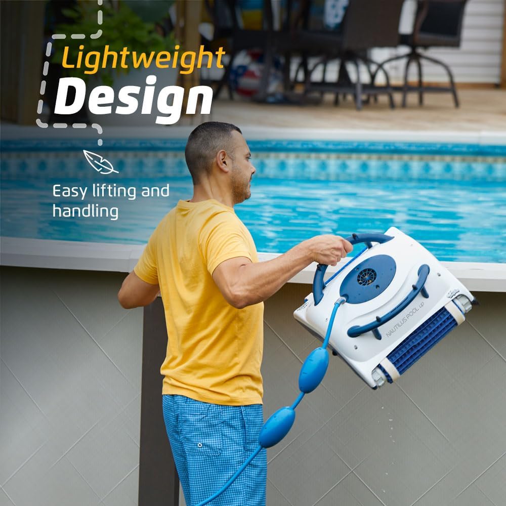 Dolphin Nautilus Pool Up. - Aspirador robótico automático para piscinas (modelo 2025), cepillo para limpiar pisos y paredes, ideal para piscinas sobre el suelo de hasta 26 pies de longitud. - Image 4