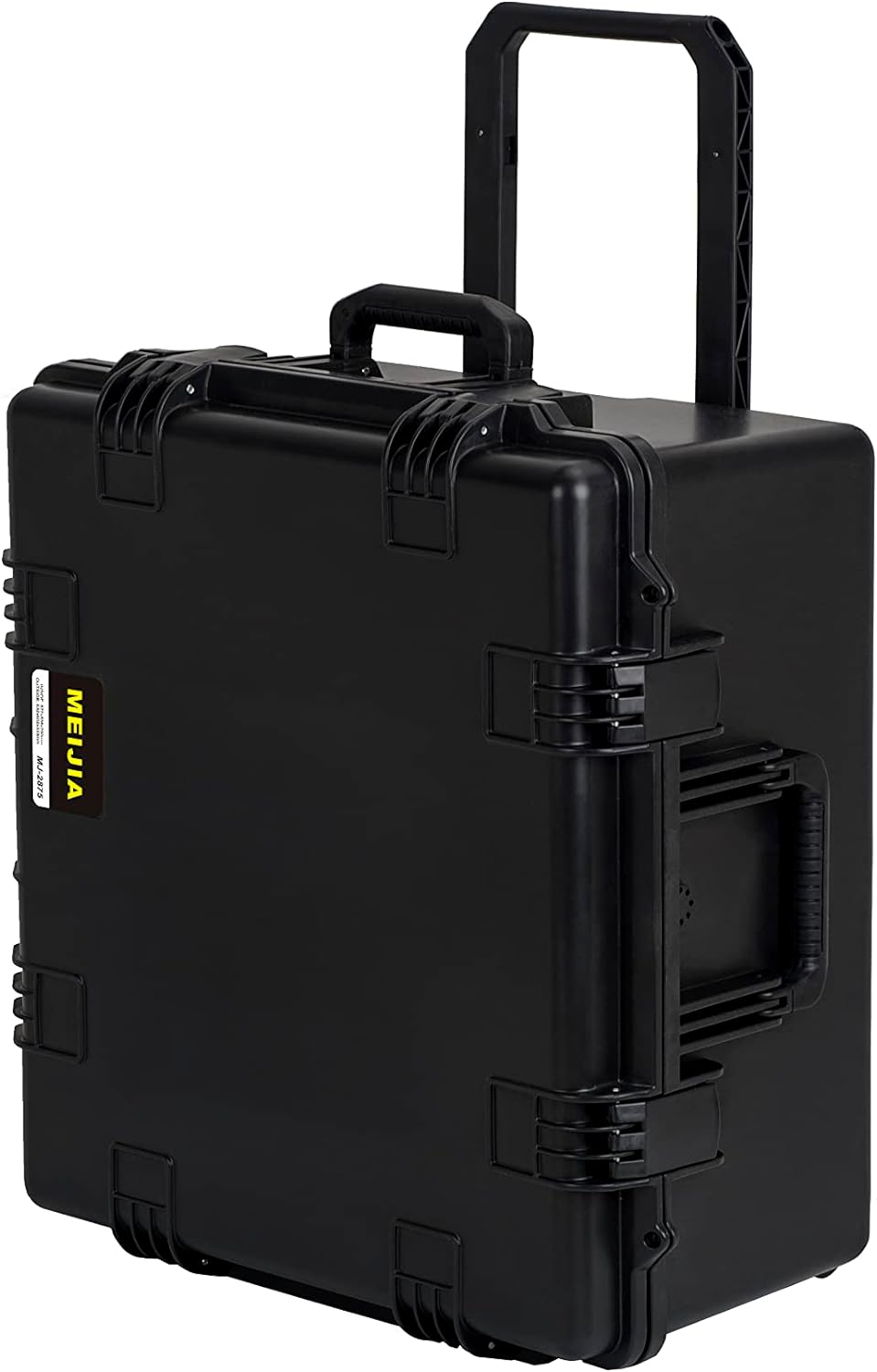 MEIJIA. Funda portátil impermeable para todo tipo de clima con espuma de ajuste personalizable y ruedas rodantes, 24.8 x 23.7 x 13.17 pulgadas.