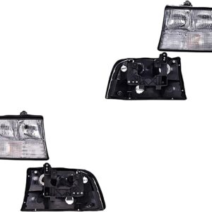 Par de Faros DEPO Compatible con Gmc Sonoma 1998-2004.