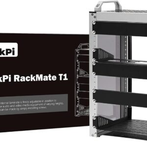 GeeekPi. Rack de servidor 8U para redes, servidores, equipos de audio y video, DeskPi RackMate T1, montaje en rack, negro.