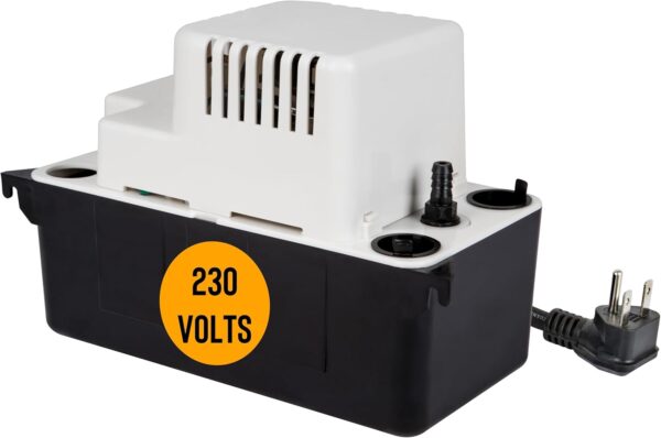 Little Giant - Bomba automática de extracción de condensación VCMA-20UL de 230 voltios, 80 galones por hora y 1/30 Hp (sin interruptor de seguridad).