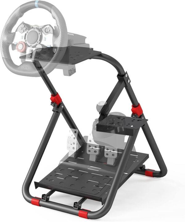 Soporte para volante de carreras, plegable, ajustable, para simulador de carreras Logitech G29, G920, G923, G27, G25, Thrustmaster T248X, T248, T300RS, T150, 458 TX, Xbox, PS4 y PS5.